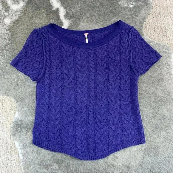NWT Free People Baby Cable Tee - Picture 5 of 10